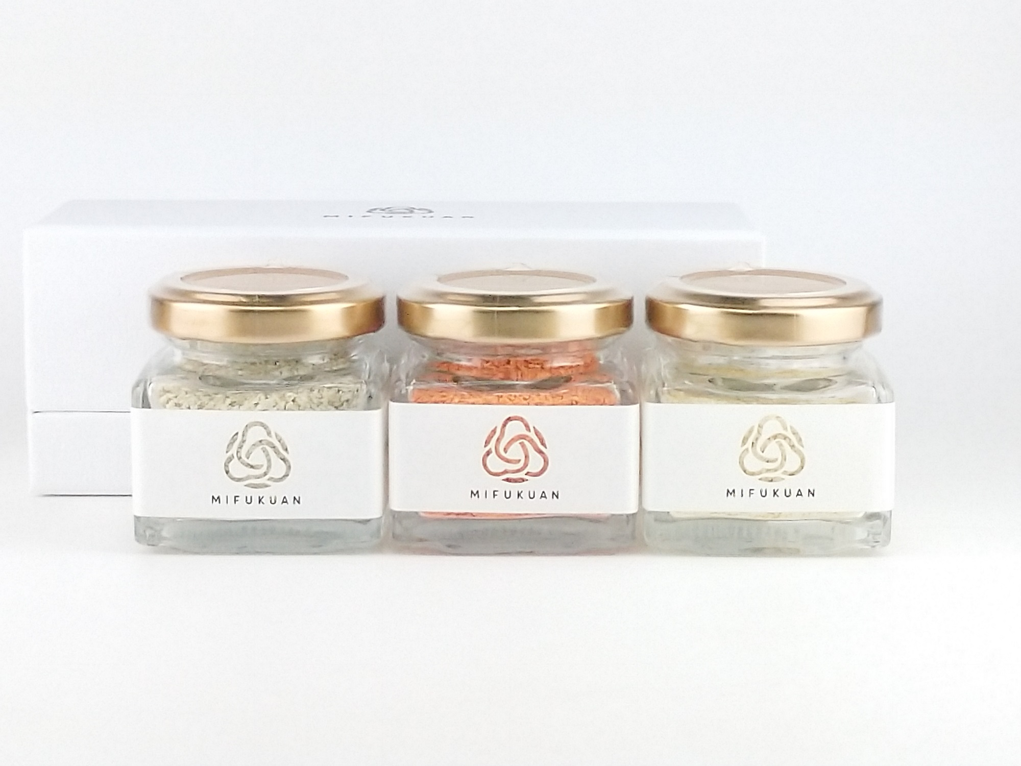 こな柚子こしょう　彩り3本セットGiftBox（Yuzugoshow Powder／粉末柚子こしょう）